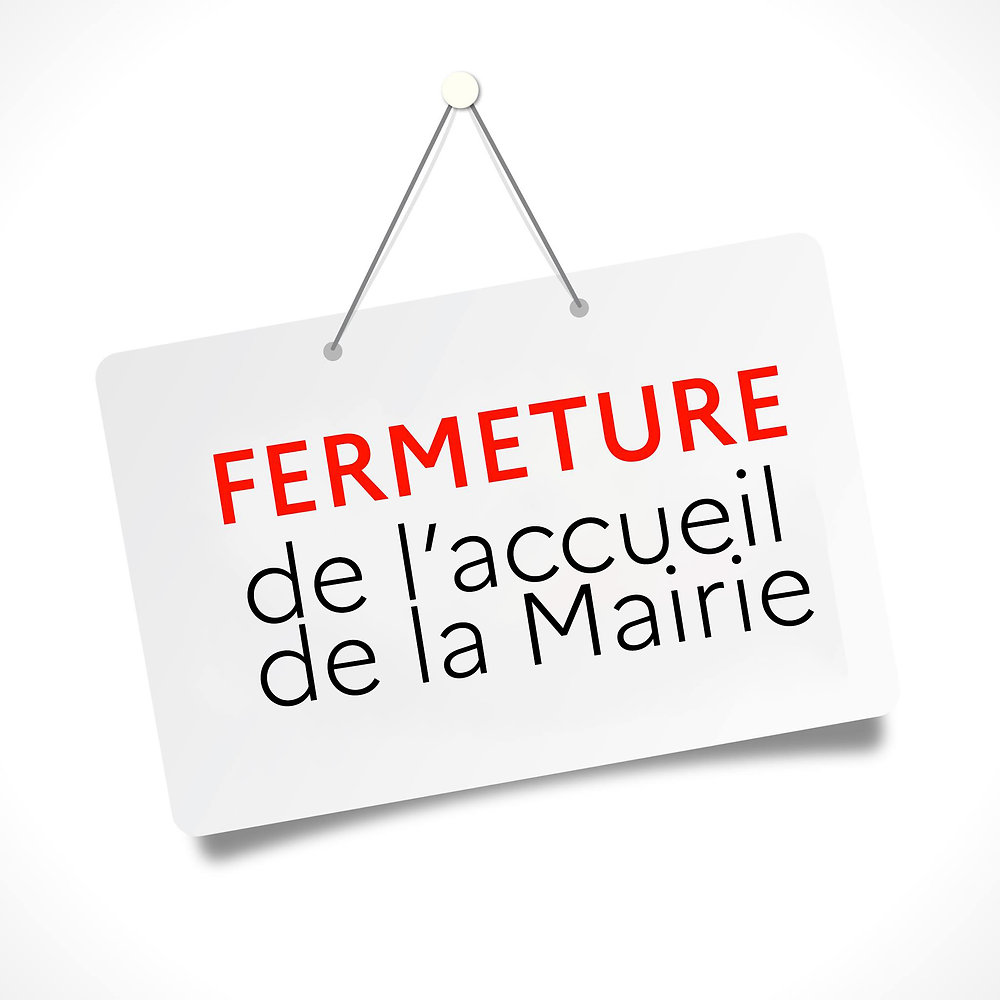 Fermeture estivale – Accueil de la mairie